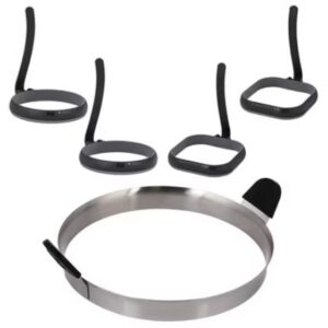 Juego de aros para tortillas y huevos de acero inoxidable - Marca Blackstone