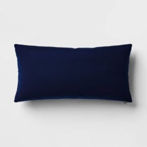 Paquete de 2 fundas para cojín de 34x24 in para exteriores, color azul - Marca Threshold