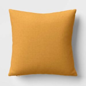 Paquete de 2 fundas de cojín de 18x18in para exteriores, color amarillo - Marca Threshold
