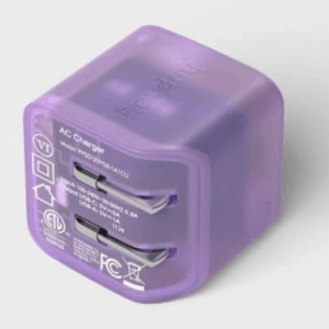 Alternative view of Cabezal de cargador de pared para celular doble entrada 20 W - Heyday