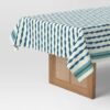 Mantel rectangular de rayas azules, 60" x 84" - Marca Umbral