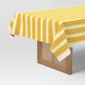 Mantel rectangular de rayas de 60 x 104 in - Marca Umbral