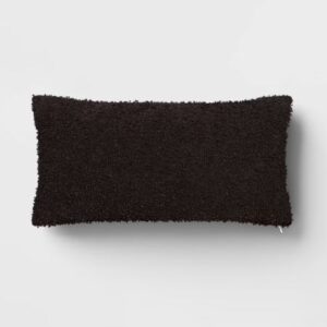 Paquete de 2 fundas de cojín de 12x24 in para exteriores, color gris carbón - Marca Threshold