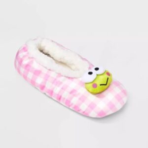 Pantuflas de Hello Kitty: Keroppi para mujer, talla S/M - Marca Sebrinasellesc