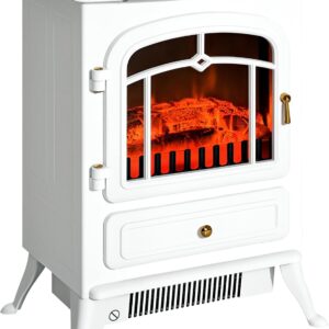 Calentón con forma de chimenea  40,6 cm 1500 W - Homcom