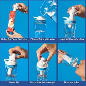 Alternative view of Botella de plástico de 670 ml con 2 cartuchos de olor para el agua - Marca Cirkul