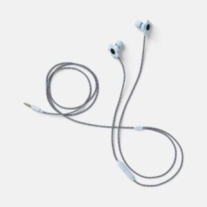 Alternative view of Auriculares de cable con diseño de flores azules - Marca Heyday