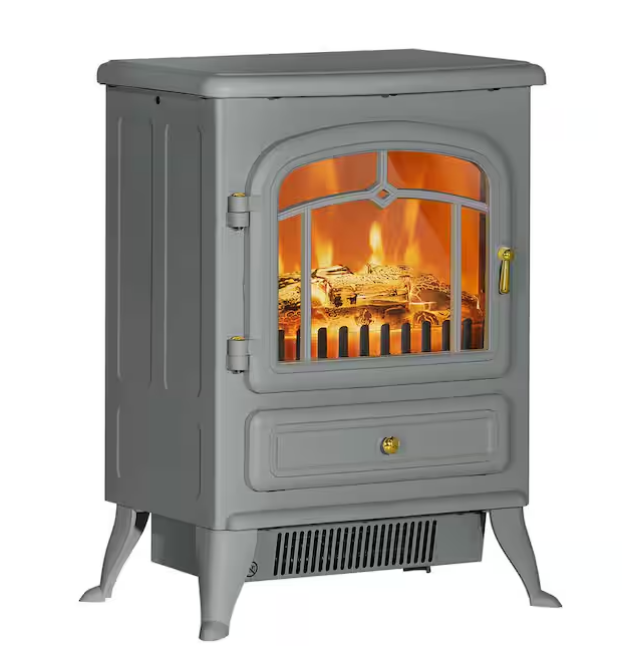 Chimenea eléctrica de 16,25 pulgadas con llamas LED - HOMCOM