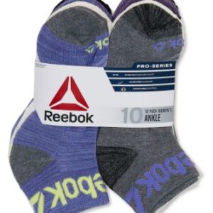 Paquete de 10 pares de calcetines para mujer, talla 4-9 - Marca Reebok
