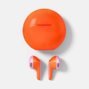 Audífonos inalámbricos color coral naranja - Marca Heyday