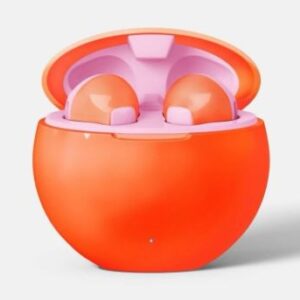 Alternative view of Audífonos inalámbricos color coral naranja - Marca Heyday