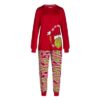 Conjunto de pijama de 2 piezas para niños, pantalón y camiseta de manga larga de Grinch, talla 3T