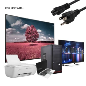 Alternative view of Cable de Alimentación de Repuesto de 3 Clavijas y 10 Pies - Xtreme