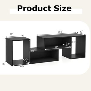 Alternative view of Mueble / Soporte para televisión ajustable de 2 piezas - IFANNY