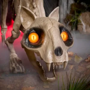Alternative view of Decoración para Halloween de Gato esquelético grande de 5 ft