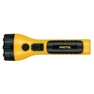 Linterna plástica de LED, 120 lm, recargable - PRETUL