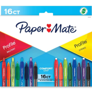 Paquete de 16 plumas y lapiceras marca Paper Mate