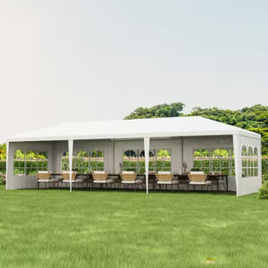 Alternative view of Carpa de 30 x 10 ft para eventos, bodas y fiestas con 6 paredes laterales