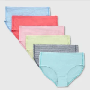 Paquete de 6 calzones para niña talla 2-3 - Hanes