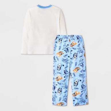 Conjunto de pijama de 3 piezas para niño: camisa, pans y calcetas de bluey, talla 12-14 - Marca Bluey - Imagen 2