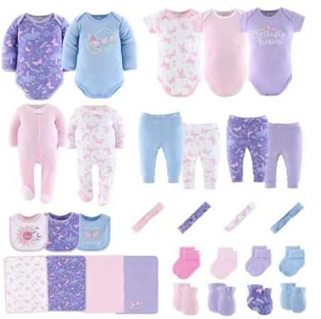 Set de 30 piezas de ropa para bebé niña, talla 3-6 meses - Marca The Peanutshell