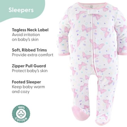 Set de 30 piezas de ropa para bebé niña, talla 3-6 meses - Marca The Peanutshell - Imagen 2