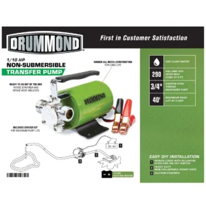 Alternative view of Bomba de transferencia de 12 V CC, 290 GPH - DRUMMOND