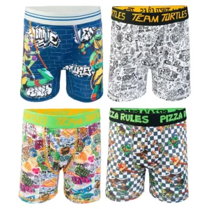 Paquete de 4 calzones para niño talla 10 - Tortugas Ninja