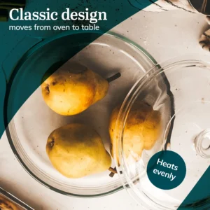 Alternative view of Juego de 3 Piezas de Platos de Vidrio - Libbey Baker's Basics