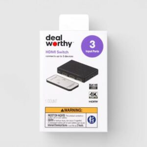 Adaptador con 3 puertos para HDMI - Marca Dealworthy