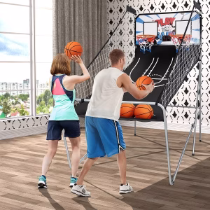 Alternative view of Juego de baloncesto con doble pantalla LED marca Costway