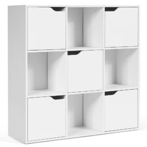 Organizador de 9 cubos color blanco marca Costway