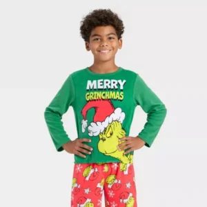 Alternative view of Conjunto de pijama para niño de 3 piezas talla 10-12 del Grinch