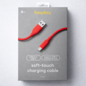 Cable de carga USB-A a USB-C Coral NIB Heyday de 1,8 m
