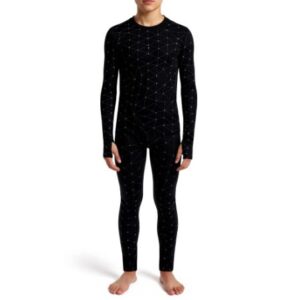 Alternative view of Conjunto térmico interior para niño: camisa y pantalón, talla 10-12, color negro - Marca Athletic Works