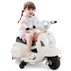 Alternative view of Motocicleta Vespa de 6 V para niños color blanco