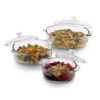 Juego de 3 Piezas de Platos de Vidrio - Libbey Baker's Basics