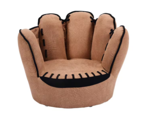 Sillón con diseño de guante de baseball para niños marca Costway
