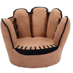 Alternative view of Sillón con diseño de guante de baseball para niños marca Costway