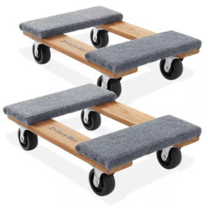 Paquete de 2 plataformas con ruedas para muebles 30x45cm -Sure-Max