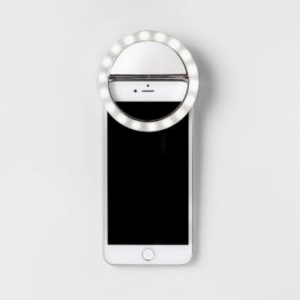 Luz para selfies de la marca Heyday para celular