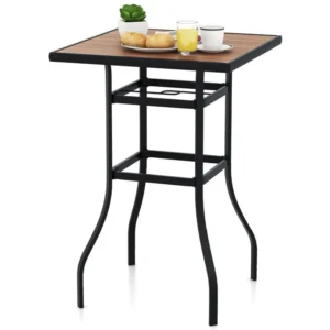 Alternative view of Mesa de bar para jardín y patio de 27,5" con estructura de metal