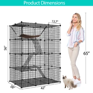 Alternative view of Jaula para gatos de 4 niveles marca DIY