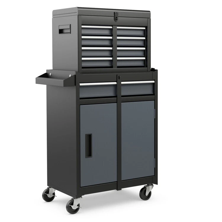 Caja para herramientas con ruedas 2 en 1 para exterior - Imagen 4