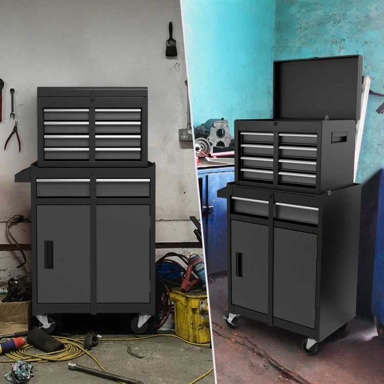 Caja para herramientas con ruedas 2 en 1 para exterior - Imagen 3