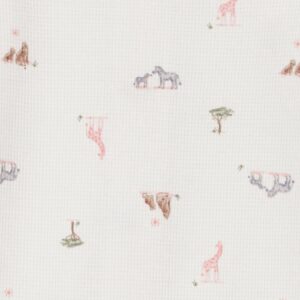 Alternative view of Mameluco talla 3 meses con estampado de animales de safari, color crema -Carter's