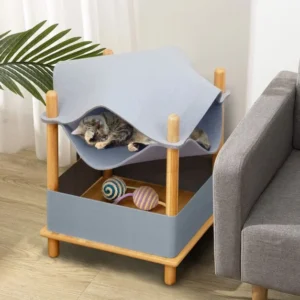 Casa para gatos de 2 niveles Condo