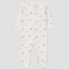 Mameluco talla 3 meses con estampado de animales de safari, color crema -Carter's