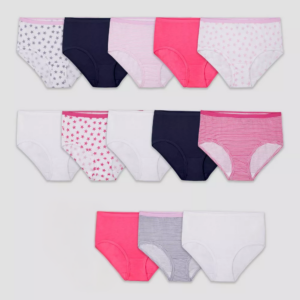 Paquete de 13 calzones clásicos para niñas talla 14 -Fruit of the Loom