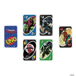 Alternative view of Juego de cartas UNO versión The amazing Spiderman -Mattel